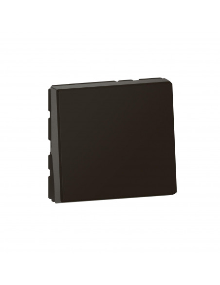 Interrupteur ou va-et-vient 10AX 250V~ Mosaic Easy-Led 2 modules noir mat LEGRAND 079111L
