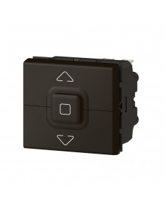 Interrupteur de volets roulants 500W maximum Mosaic 2 modules noir mat LEGRAND 079126L 2