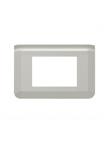 Plaque de finition Mosaic pour 3 modules alu LEGRAND 079303L