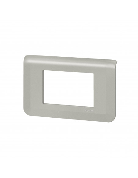 Plaque de finition Mosaic pour 3 modules alu LEGRAND 079303L