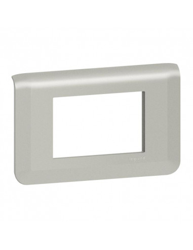 Plaque de finition Mosaic pour 3 modules alu LEGRAND 079303L