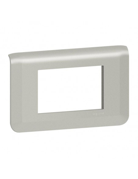Plaque de finition Mosaic pour 3 modules alu LEGRAND 079303L