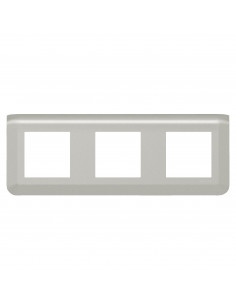 Plaque de finition horizontale Mosaic pour 3x2 modules alu LEGRAND 079306L