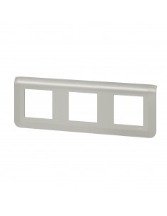 Plaque de finition horizontale Mosaic pour 3x2 modules alu LEGRAND 079306L 2