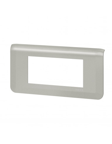 Plaque de finition horizontale Mosaic pour 4 modules alu LEGRAND 079314L