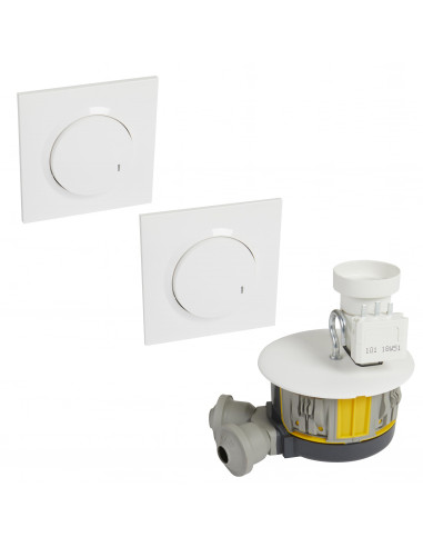 Kit avec 1 DCL radio complet + 2 commandes dooxie sans fil blanc LEGRAND 088565