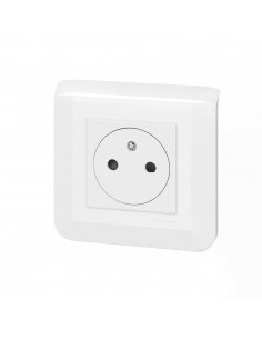 Prise de courant Surface Mosaic blanc avec plaque LEGRAND 099204 2