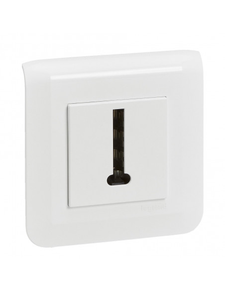 Prise téléphone en T Mosaic blanc avec plaque LEGRAND 099206
