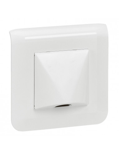 Sortie de câble Mosaic blanc complet avec plaque LEGRAND 099208