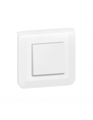 Interrupteur ou va-et-vient Mosaic 10A à griffes blanc complet avec plaque LEGRAND 099210