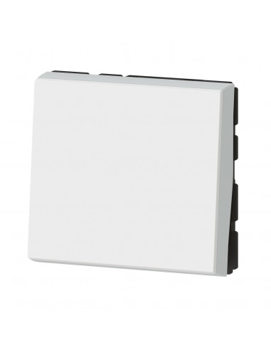 Poussoir Mosaic Easy-Led 6A 2 modules blanc LEGRAND 099411