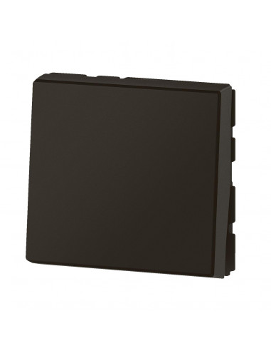Poussoir lumineux avec voyant Mosaic Easy-Led 6A 2 modules noir mat LEGRAND 099447