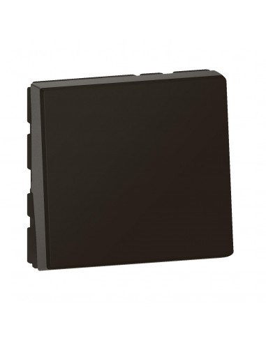 Poussoir lumineux avec voyant Mosaic Easy-Led 6A 2 modules noir mat LEGRAND 099447