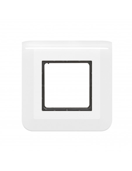 Plaque Mosaic avec support à vis pour 2 modules blanc LEGRAND 099472