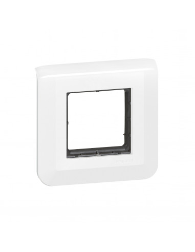 Plaque Mosaic avec support à vis pour 2 modules blanc LEGRAND 099472