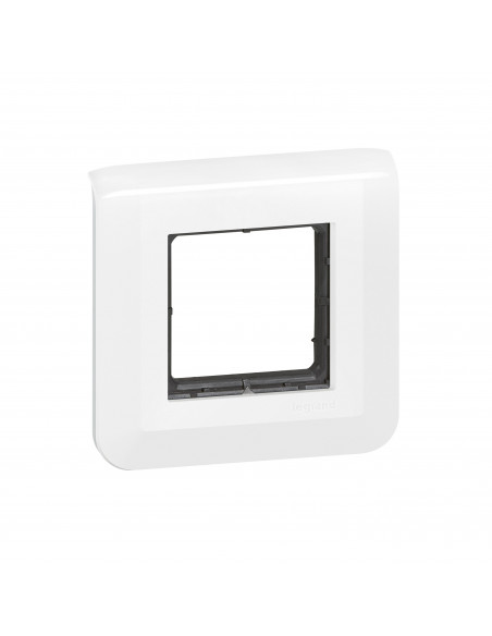 Plaque Mosaic avec support à vis pour 2 modules blanc LEGRAND 099472