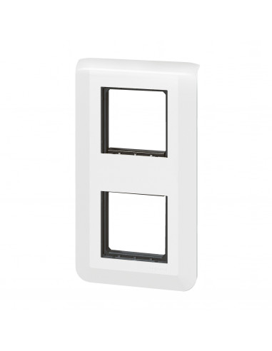 Plaque Mosaic avec support pour 2 x 2 modules montage vertical blanc LEGRAND 099473