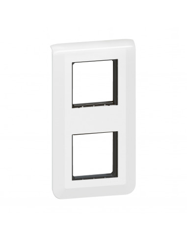 Plaque Mosaic avec support pour 2 x 2 modules montage vertical blanc LEGRAND 099473