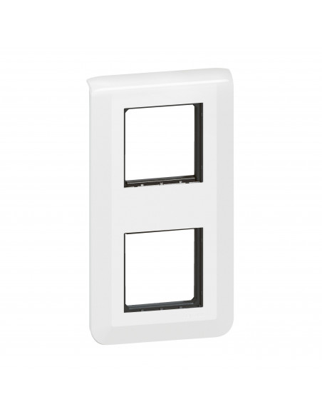 Plaque Mosaic avec support pour 2 x 2 modules montage vertical blanc LEGRAND 099473