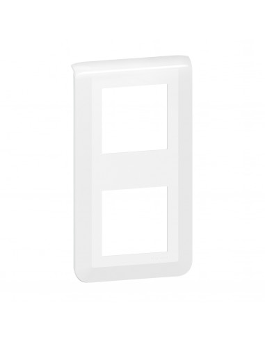 Plaque Mosaic 2X2 modules montage vertical blanc LEGRAND 200943