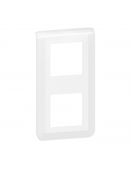Plaque Mosaic 2X2 modules montage vertical blanc LEGRAND 200943