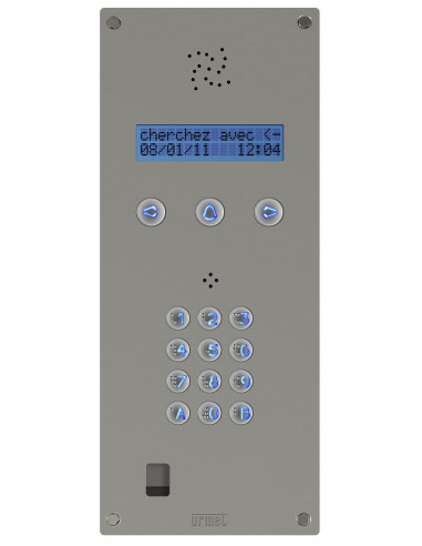 PLAQUE DE RUE AUDIO A DEFILEMENT AVEC CLAVIER - AFFICHEUR 2 LIGNES 98150100