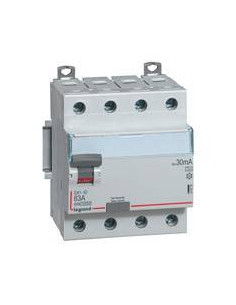 Interrupteur différentiel DX3-ID arrivée haute et départ bas à vis 4 Pôles 400V 63A type A 30mA 4 modules LEGRAND 411676 2