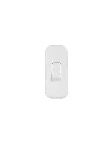 Interrupteur à bascule 2 A 250 V coupure bipolaire à touche de couleur  blanc - LEGRAND - 040192
