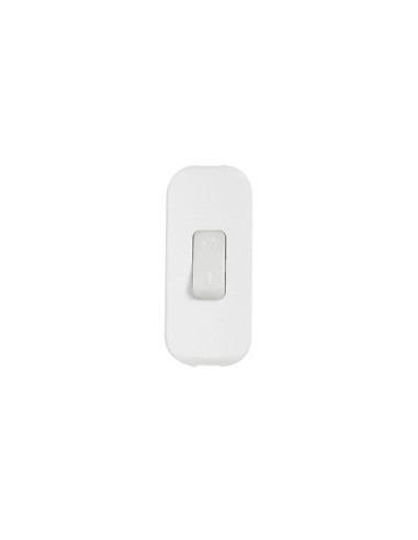 Interrupteur à bascule 2A 250V à touche luminescente et coupure bipolaire blanc LEGRAND 040187