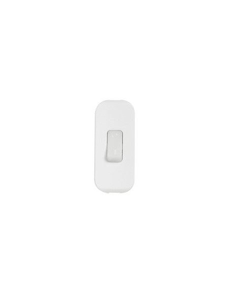 Interrupteur à bascule 2A 250V à touche luminescente et coupure bipolaire blanc LEGRAND 040187