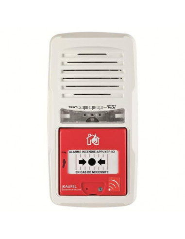 Alarme Incendie de Type 4 à pile avec flash intégré KAUFEL 534103