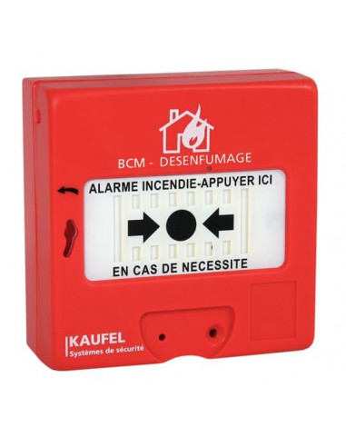 Alarme incendie Déclencheur manuel à membrane déformable Désenfumage KAUFEL 535130