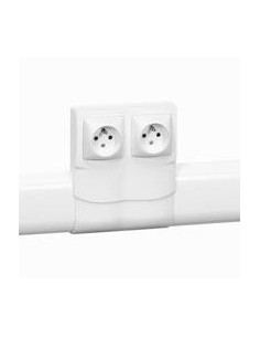 Cadre Appareillage saillie 2 postes pose le long des plinthes DLPlus épaisseur 20mm blanc LEGRAND 031451 2