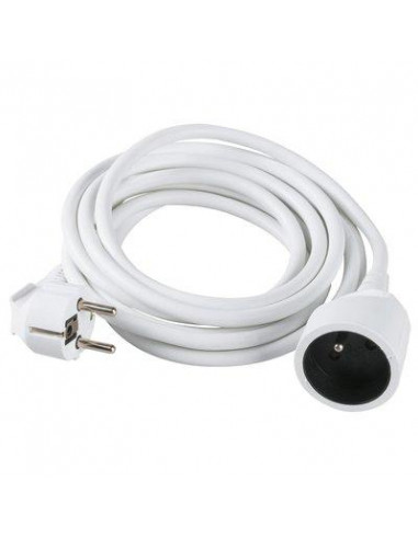 PROLONGATEUR BLANC 3X1 5MM 5M Dhome
