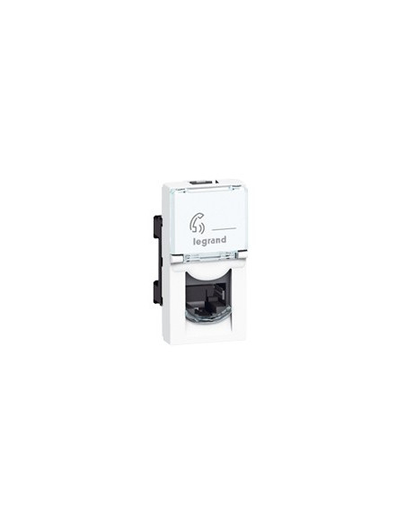 Prise RJ45 catégorie 5e FTP Mosaic 1 module blanc LEGRAND 076552