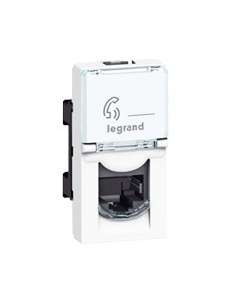 Prise RJ45 catégorie 6 FTP Mosaic 1 module blanc LEGRAND 076562 2