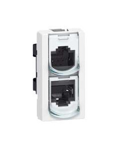 PRISE MOSAIC RJ45 DOUBLEUR...