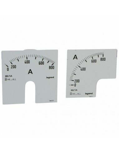 CADRAN AMPEREMETRE 0-800A LEGRAND 014621