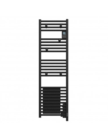 Radiateur sèche-serviettes Doris Digital étroit ventilo 1300W noir ATLANTIC 851216