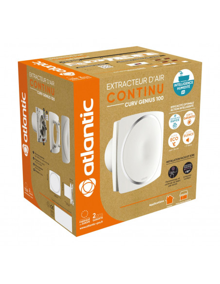 Curv Genius 120 IH -Extracteur individuel continu intelligent hygro diametre 120 ATLANTIC 123250
