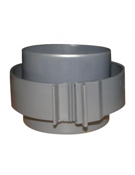 Rd Pe Cr Raccord Droit En Plastique Pour Reseaux Clip & Go Diametre 125 ATLANTIC 464031