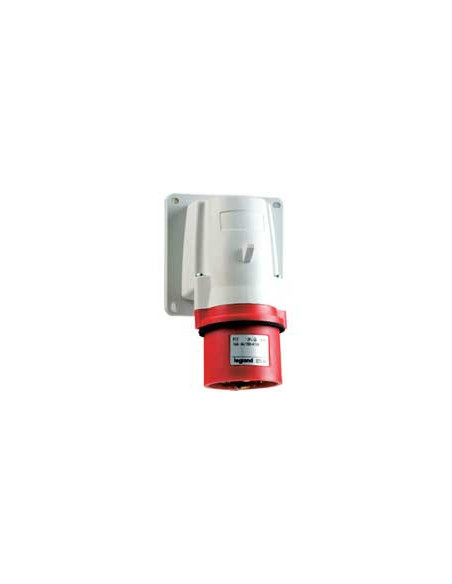 Fiche inclinée saillie P17 IP44 16A de 380V à 415V 3P+N+T LEGRAND 057589