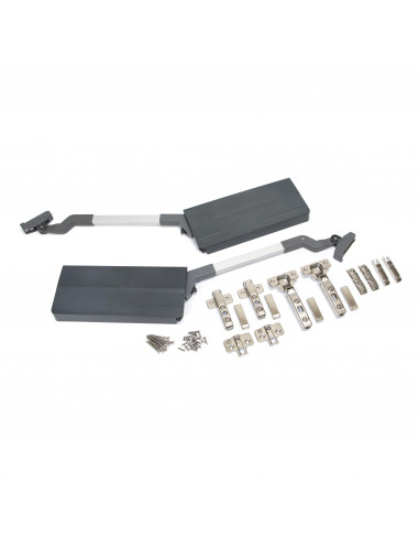 Emuca Compas Agile Flap pour portes relevables doubles. EMUCA 1214023