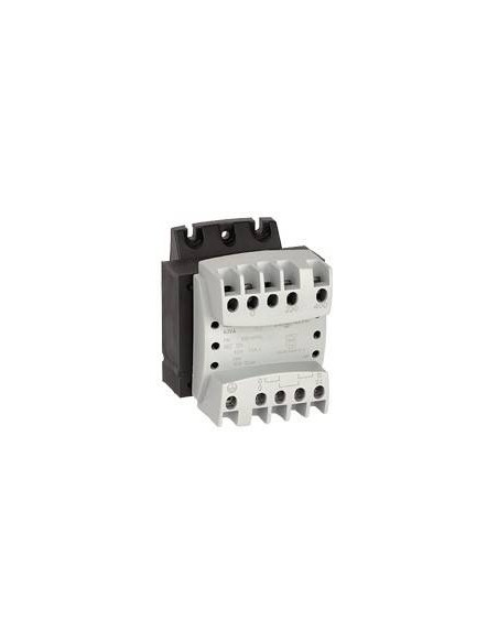 Transformateur de sécurité primaire 230V à 400V et secondaire 12V~ à 24V~ 100VA LEGRAND 042842