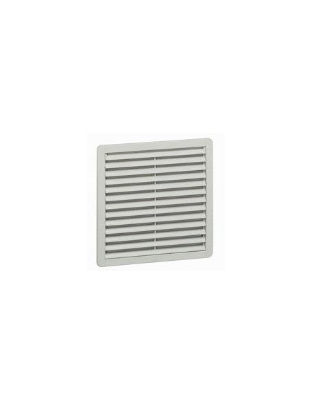 Ventilateur avec ouïe plastique débit 120m³/h avec filtre et 160m³/h soufflage libre IP54 IK08 RAL7035 LEGRAND 034851
