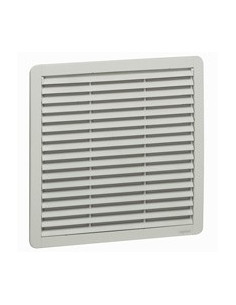 Ventilateur avec ouïe plastique débit 550m³/h avec filtre et 1200m³/h soufflage libre IP54 IK08 RAL7035 LEGRAND 034854 2