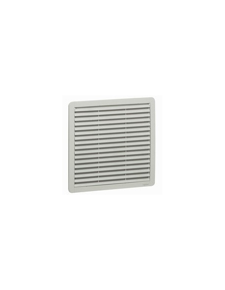 Ventilateur avec ouïe plastique débit 550m³/h avec filtre et 1200m³/h soufflage libre IP54 IK08 RAL7035 LEGRAND 034854