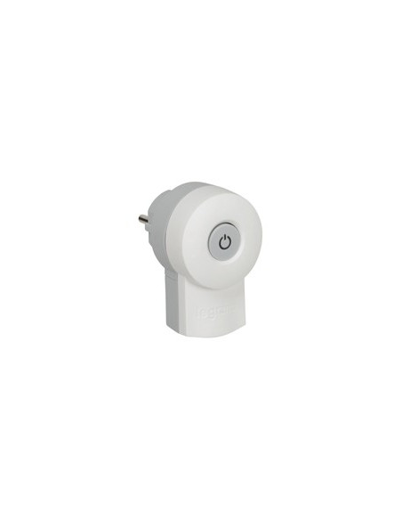 Fiche double fonction 2P+T 16A 250V avec interrupteur 16A LEGRAND 050409