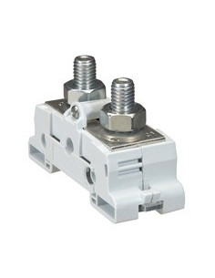 Bloc de jonction de puissance nu plage-plage viking 3 rail symétrique raccordement maximum 35mm² et pas 26mm LEGRAND 039071