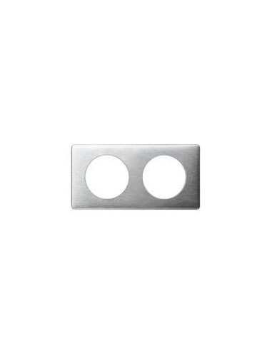 PLAQUE CELIANE 2 POSTES ALUMINIUM LEGRAND 068922